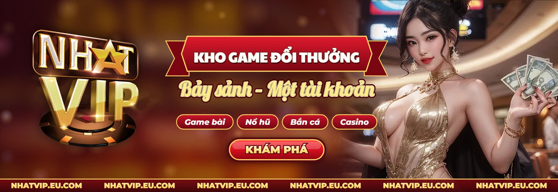 Banner kho game đổi thưởng Nhatvip