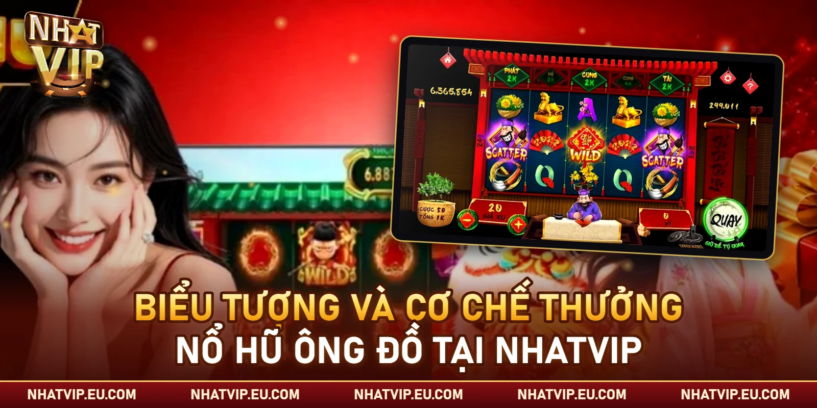 Biểu tượng và cơ chế thưởng nổ hũ Ông Đồ tại Nhatvip