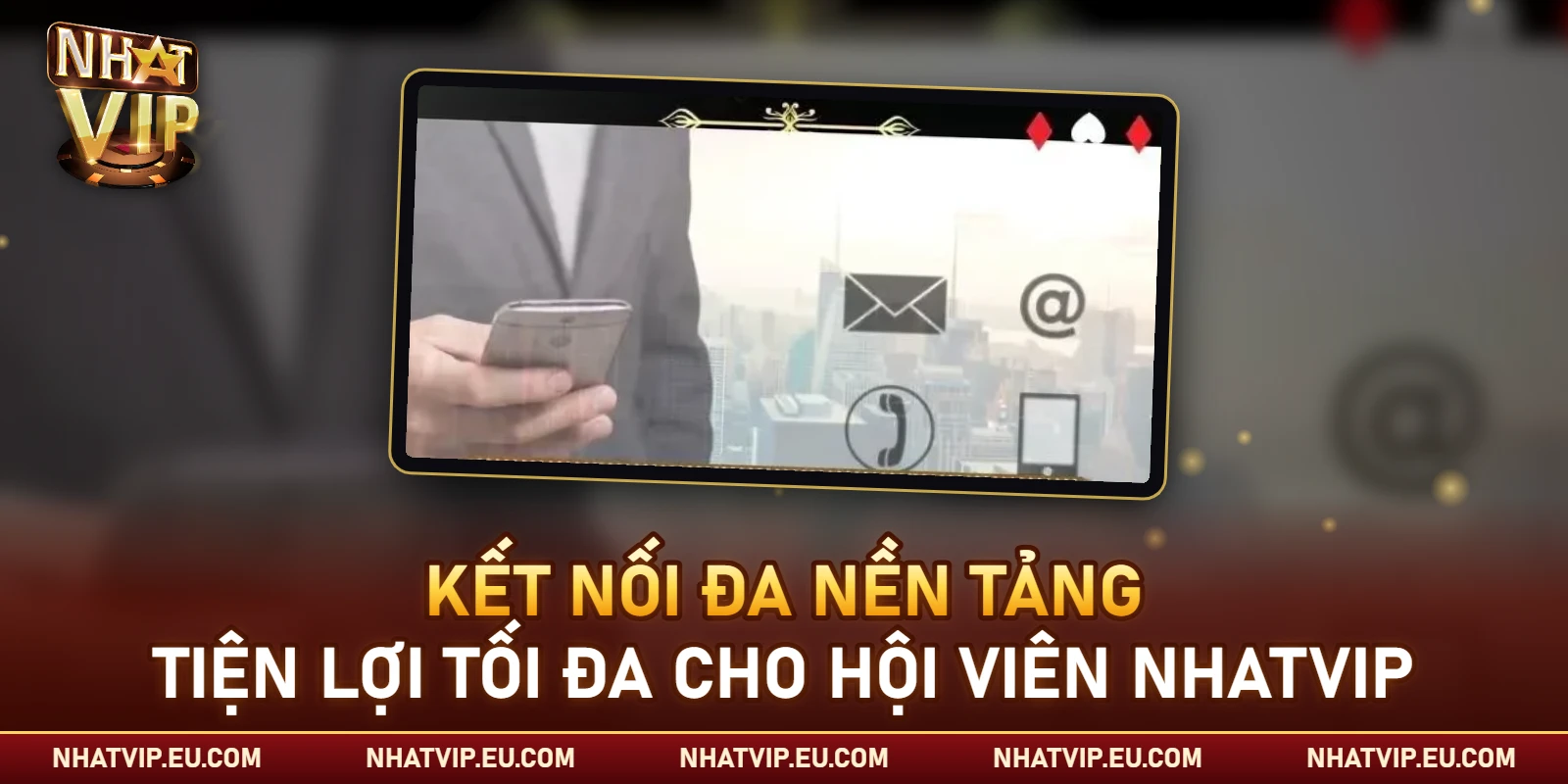 Hệ thống hỗ trợ Nhatvip qua mạng xã hội và Telegram
