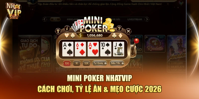 Mini Poker Nhatvip – Quay Hũ Poker Đổi Thưởng Hấp Dẫn 2026 Mini Poker Nhatvip – Quay Hũ Poker Đổi Thưởng Hấp Dẫn 2026